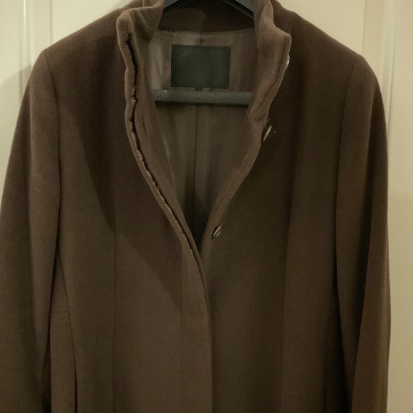 Women’s Long Coat, Angola 65% and Wool 35%, Made in Japan - Picture 3 of 11